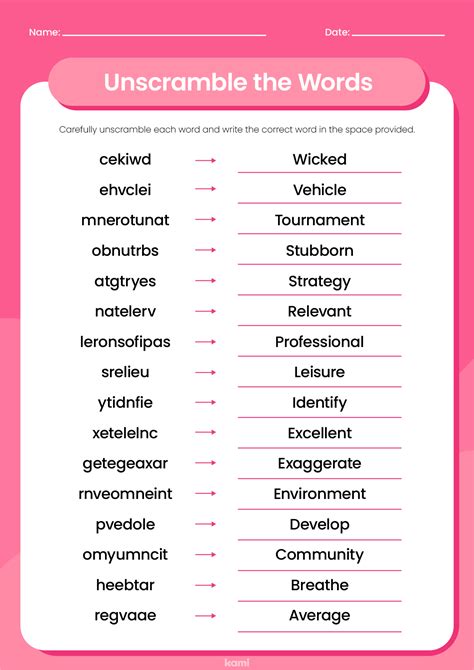 dealing unscramble|unscramble word list.